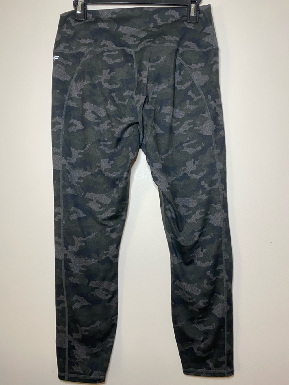 FABLETICS "Powerhold" Charcoal Black Camo Athletic Leggings SZ large $ 84.95